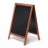 Kundenstopper Kreidetafel Holz A-Board, beidseitig beschreibbar, Größe B 55 × H 85 cm ohne Druck – ideal für Gastronomie und Handel, City Medien Einkaufswelt für Partner Wiesbaden
