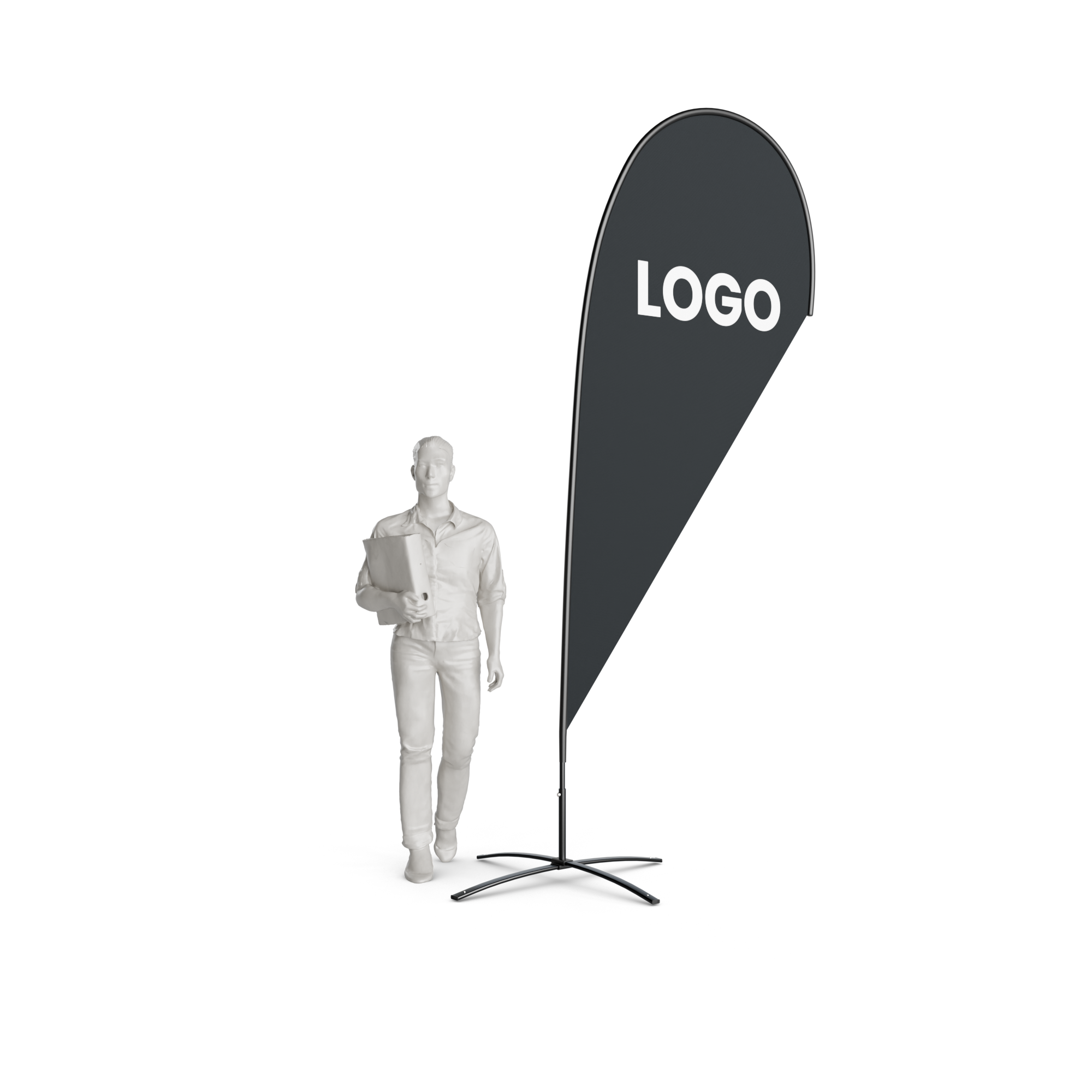 Beachflag Drop – Large (350 cm) in Wiesbaden kaufen auf City Medien Einkaufswelt für Partner