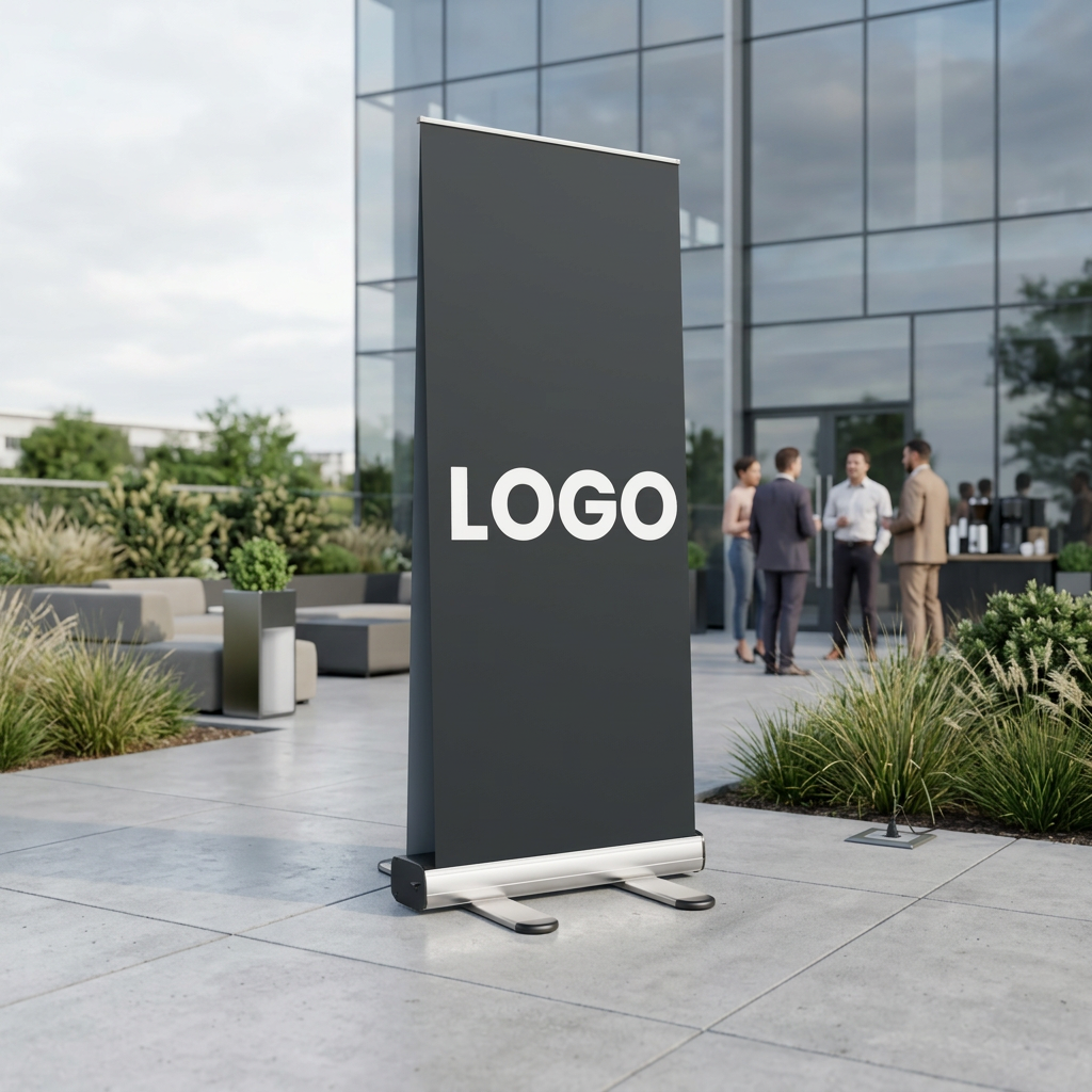 Roll-Up Outdoor | B 85 cm x H 200 cm | beidseitig bedruckt