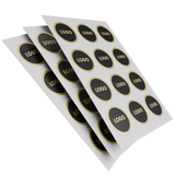 Stickerbogen auf Goldfolie in Wiesbaden kaufen auf City Medien Einkaufswelt für Partner