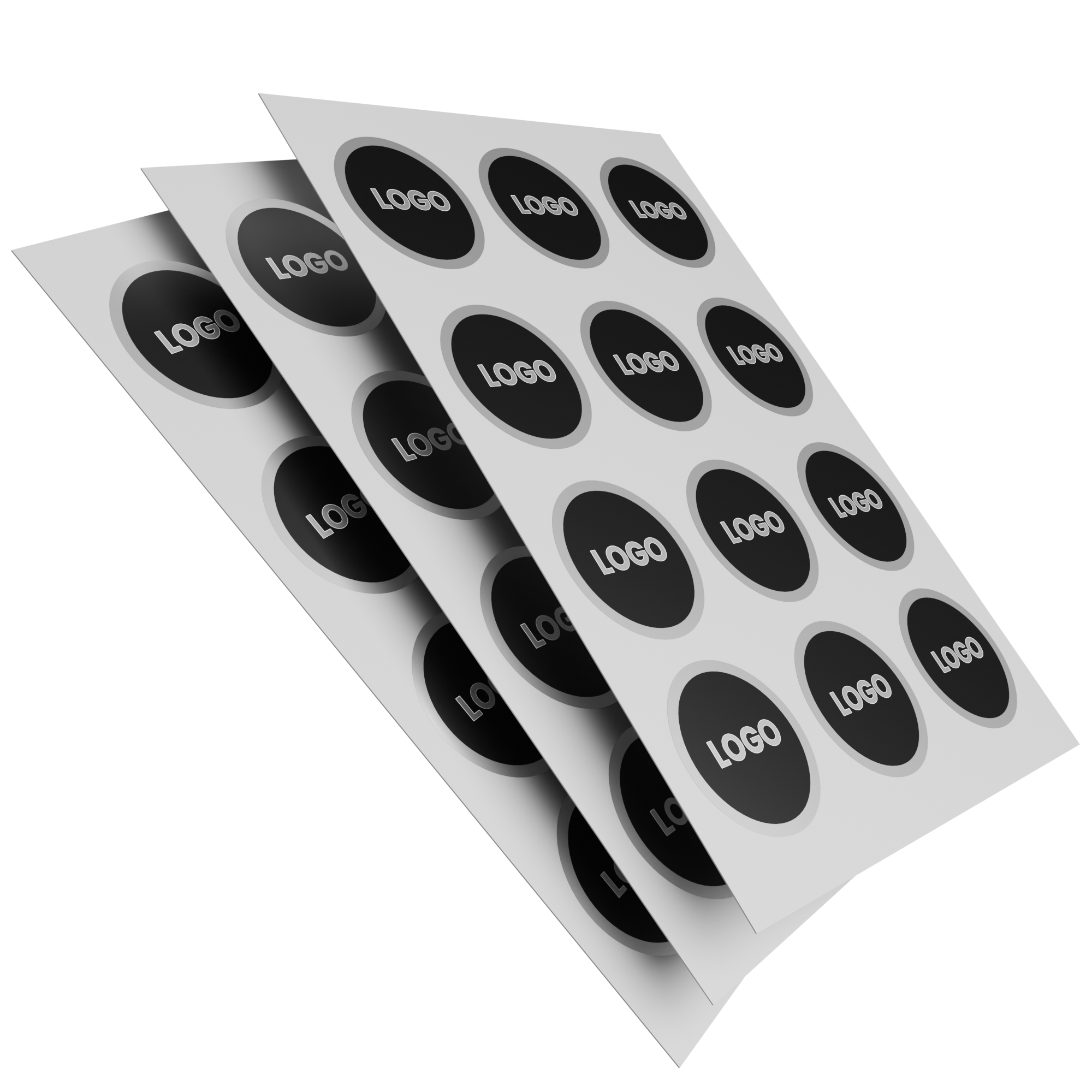Stickerbogen auf Silberfolie in Wiesbaden kaufen auf City Medien Einkaufswelt für Partner
