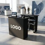 Textilfalttheke | B 106 cm x H 102 x T 36 cm | einseitig bedruckt