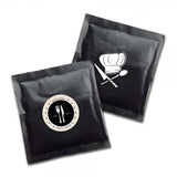 Zuckertüten 4 g – schwarze Portionsbeutel 5,5 x 6 cm mit Gastro-Motiven, beidseitig individuell bedruckt in Wiesbaden von City Medien Einkaufswelt für Partner günstig kaufen, drucken lassen, online preiswert bestellen – Gastronomiebedarf, Werbemittel