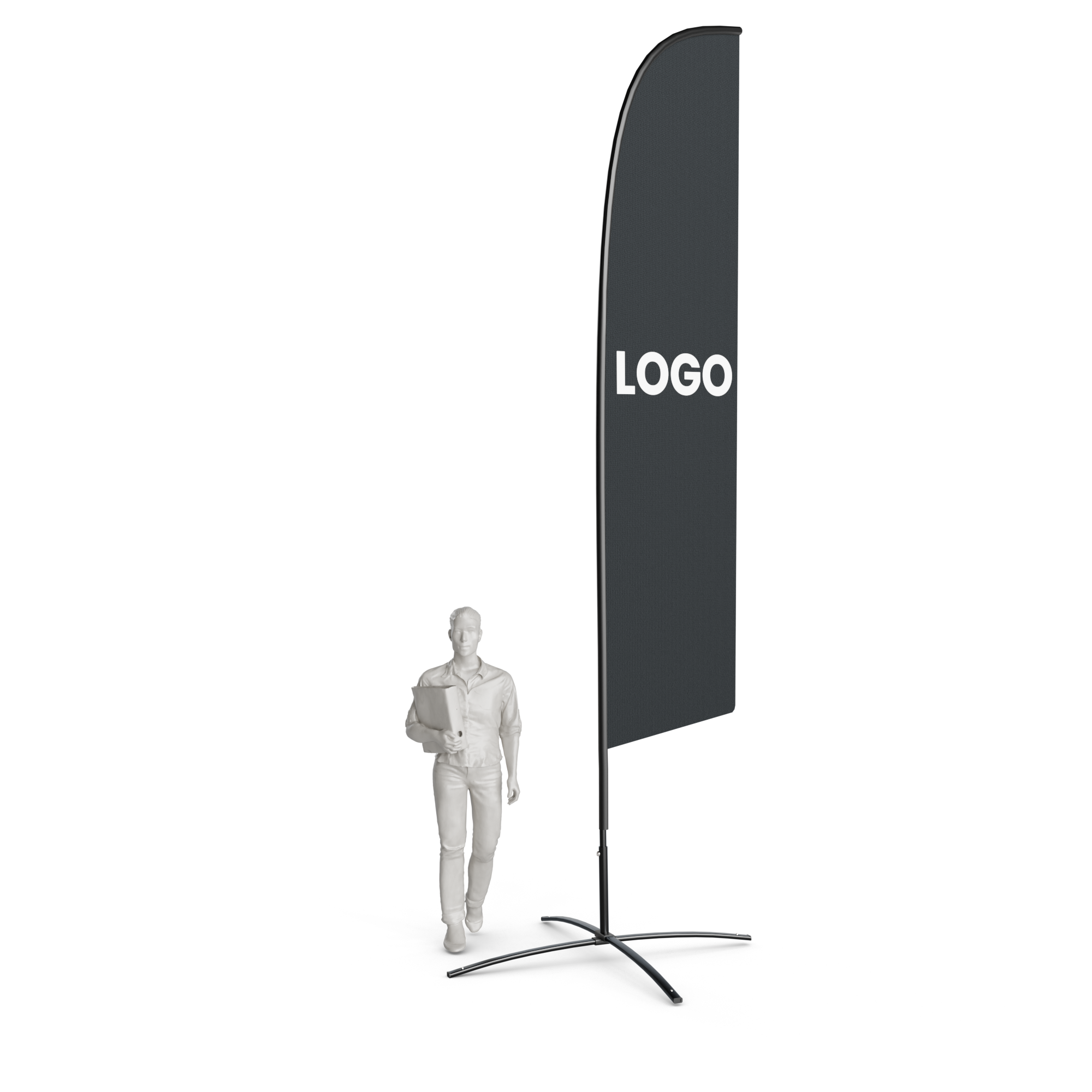 Beachflag Wind Extra Large (490 cm) – einseitig in Wiesbaden kaufen auf City Medien Einkaufswelt für Partner