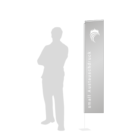 Beachflag Rechteck Austauschdruck | Small (200 cm) | einseitig bedruckt