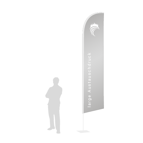 Beachflag Wind Austauschdruck | Large (400 cm) | einseitig bedruckt