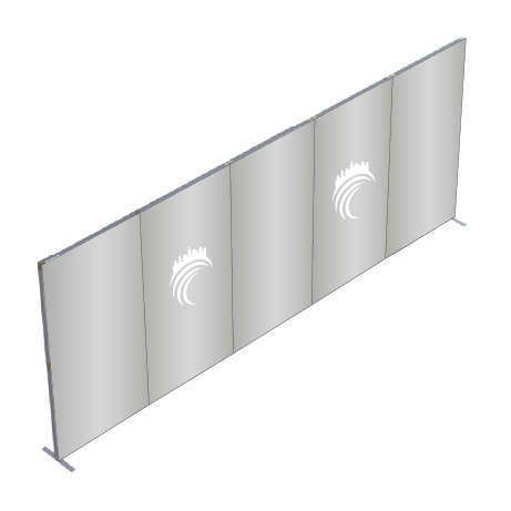 FASTFRAME™ gerade Wand | 5 Module | mit Druck