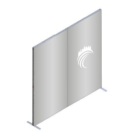 FASTFRAME™ gerade Wand | 2 Module | mit Druck