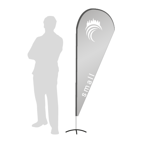 Beachflag Drop | Small (210 cm) | einseitig bedruckt